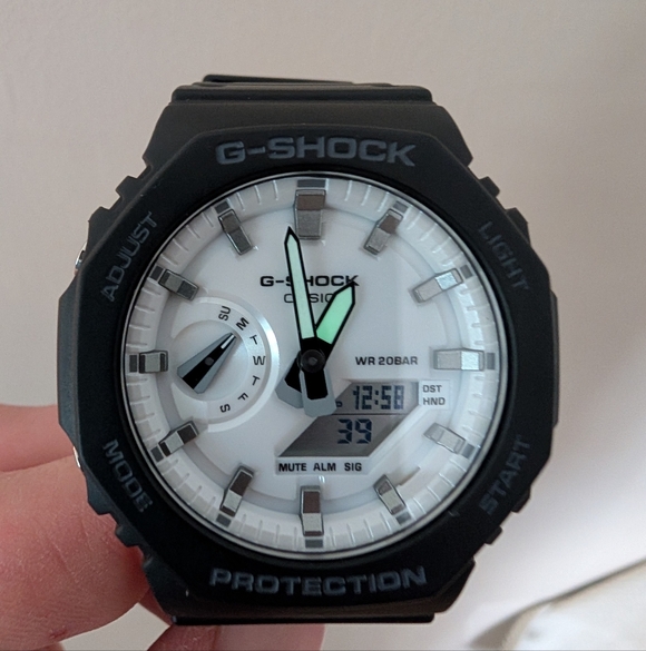 G-Shock "Casioak" Black and White GA-2100 - Picture 7 of 12